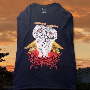 Champion Muscle Graphic Tee “New Level New Devil” Album Tee